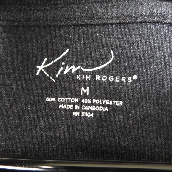 Bundle of 2 Kim Rogers Women's 3/4 Sleeve V-Neck Solid Top Size Medium - Picture 5 of 8